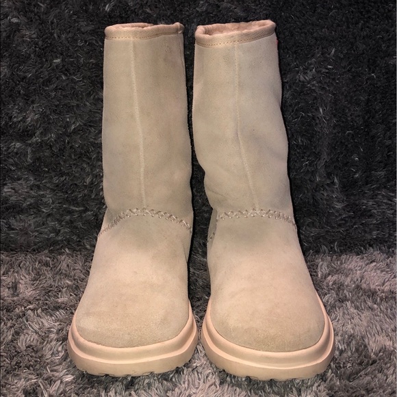 I HEART UGG KISSES GLITTER LEATHER SUEDE BOOTS - Picture 2 of 8